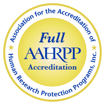 AAHRPP Full Accreditation seal