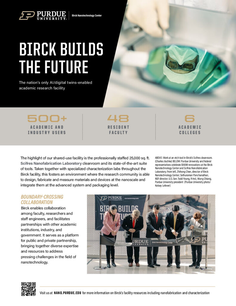Birck Nanotechnology Center one-pager (PDF)