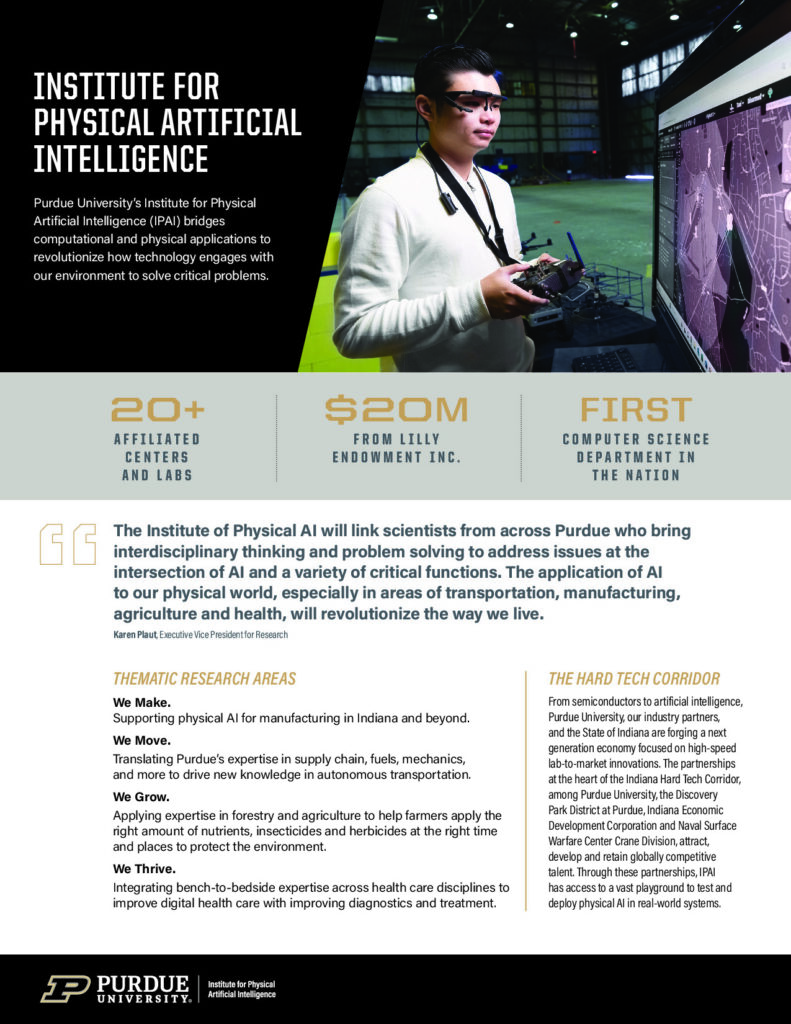 Institute for Physical Artificial Intelligence (IPAI) one-pager (PDF)